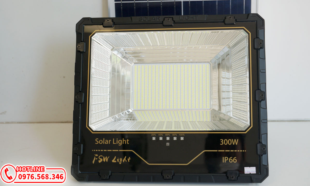 Đèn led năng lượng mặt trời 300w chính hãng giá rẻ